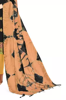 Black Woven Art Silk Salwar