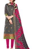 Grey Woven Art Silk Salwar