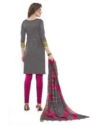 Grey Woven Art Silk Salwar 3