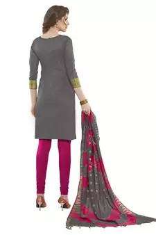 Grey Woven Art Silk Salwar