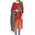 Red Woven Art Silk Salwar