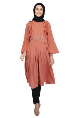 Pretty in Peach Dress By Ruqsar 1
