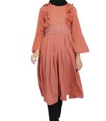Pretty in Peach Dress By Ruqsar