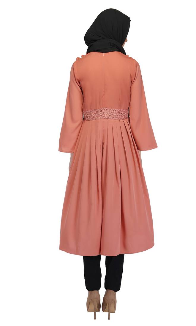 Pretty in Peach Dress By Ruqsar