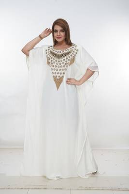 Dubai Kaftan Women Dress Long Gown Farasha Morocco Wear 3