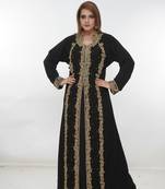 Dubai Kaftan Women Dress Long Gown Farasha Morocco Wear