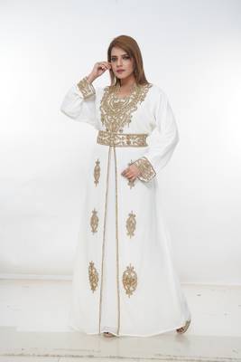 Dubai Kaftan Women Dress Long Gown Farasha Morocco Wear 1