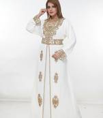 Dubai Kaftan Women Dress Long Gown Farasha Morocco Wear