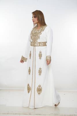 Dubai Kaftan Women Dress Long Gown Farasha Morocco Wear 4