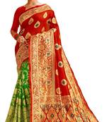Multicolor woven cotton saree with blouse