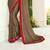 Brown woven brasso saree with blouse
