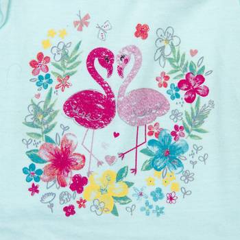 Blue Printed Cotton Kids Tops 2