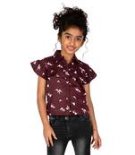 Multicolor Printed Cotton Kids Tops