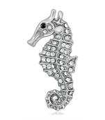 White crystal brooch