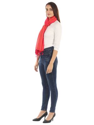 Super Fine Soft Women's Viscose Reversible Pashmina Scarf, Stole & Wrap with Hanger 2