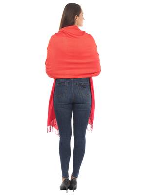 Super Fine Soft Women's Viscose Reversible Pashmina Scarf, Stole & Wrap with Hanger 3