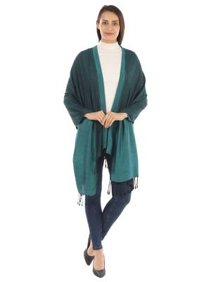 Super Fine Soft Women's Viscose Reversible Pashmina Scarf, Stole & Wrap with Hanger 1