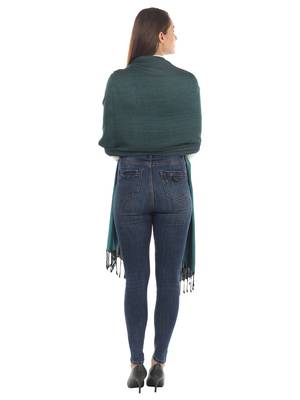 Super Fine Soft Women's Viscose Reversible Pashmina Scarf, Stole & Wrap with Hanger 3