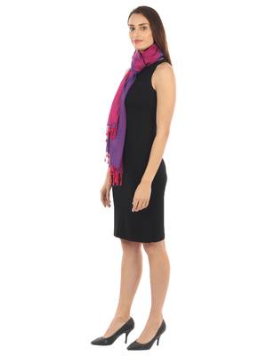 Super Fine Soft Women's Viscose Reversible Pashmina Scarf, Stole & Wrap with Hanger 4