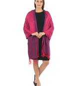 Super Fine Soft Women's Viscose Reversible Pashmina Scarf, Stole & Wrap with Hanger
