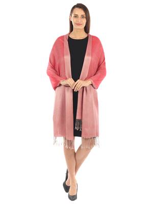 Super Fine Soft Women's Viscose Reversible Pashmina Scarf, Stole & Wrap with Hanger 1
