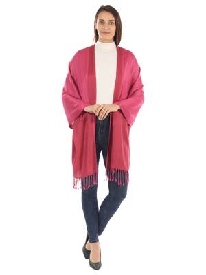 Super Fine Soft Women's Viscose Reversible Pashmina Scarf, Stole & Wrap with Hanger 1