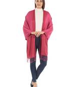 Super Fine Soft Women's Viscose Reversible Pashmina Scarf, Stole & Wrap with Hanger