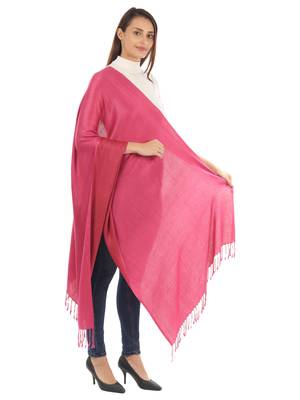 Super Fine Soft Women's Viscose Reversible Pashmina Scarf, Stole & Wrap with Hanger 2