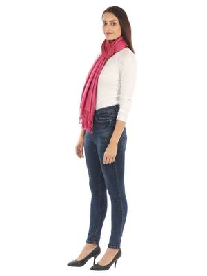 Super Fine Soft Women's Viscose Reversible Pashmina Scarf, Stole & Wrap with Hanger 4