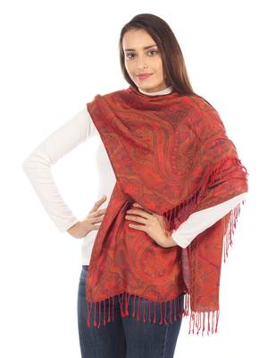 Super Fine Soft Women's Mudal Reversible Pashmina Scarf, Stole & Wrap with Hanger 1