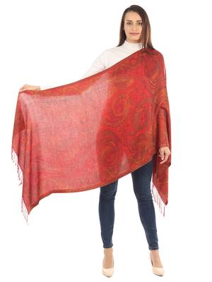 Super Fine Soft Women's Mudal Reversible Pashmina Scarf, Stole & Wrap with Hanger 4