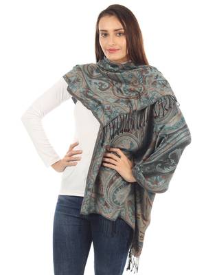 Super Fine Soft Women's Mudal Reversible Pashmina Scarf, Stole & Wrap with Hanger 1