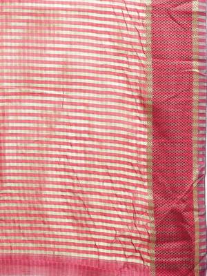 Kimisha Women's Navy Silk Cotton Kanjivaram Saree 5