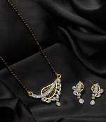 Gold diamond mangalsutra