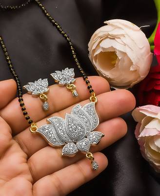 Gold diamond mangalsutra 1