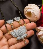 Gold diamond mangalsutra