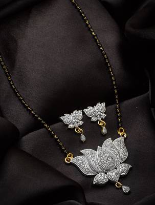 Gold diamond mangalsutra 1