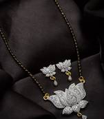 Gold diamond mangalsutra