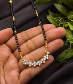 Gold diamond mangalsutra