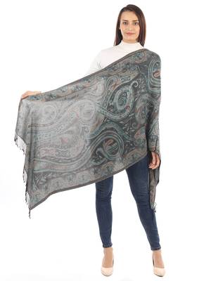 Super Fine Soft Women's Mudal Reversible Pashmina Scarf, Stole & Wrap with Hanger 4