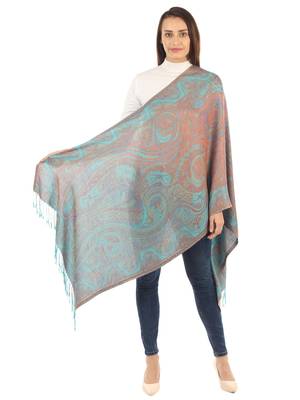 Super Fine Soft Women's Mudal Reversible Pashmina Scarf, Stole & Wrap with Hanger 4