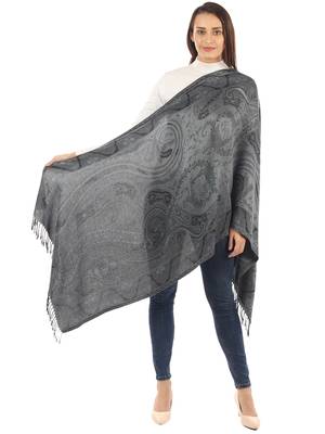 Super Fine Soft Women's Mudal Reversible Pashmina Scarf, Stole & Wrap with Hanger 3