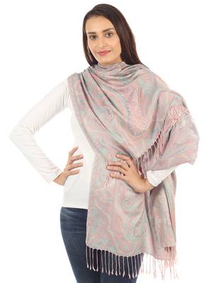 Super Fine Soft Women's Mudal Reversible Pashmina Scarf, Stole & Wrap with Hanger 1