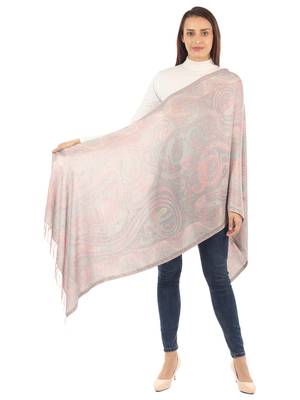 Super Fine Soft Women's Mudal Reversible Pashmina Scarf, Stole & Wrap with Hanger 3