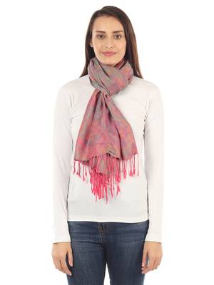 Super Fine Soft Women's Mudal Reversible Pashmina Scarf, Stole & Wrap with Hanger 1