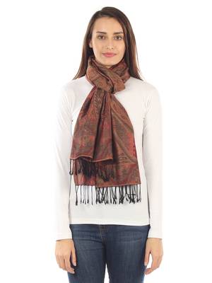 Super Fine Soft Women's Mudal Reversible Pashmina Scarf, Stole & Wrap with Hanger 2
