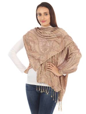 Super Fine Soft Women's Mudal Reversible Pashmina Scarf, Stole & Wrap with Hanger 1