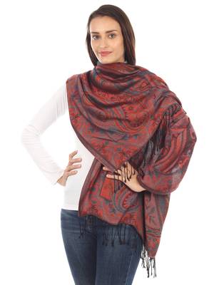 Super Fine Soft Women's Mudal Reversible Pashmina Scarf, Stole & Wrap with Hanger 1