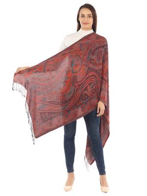 Super Fine Soft Women's Mudal Reversible Pashmina Scarf, Stole & Wrap with Hanger 3