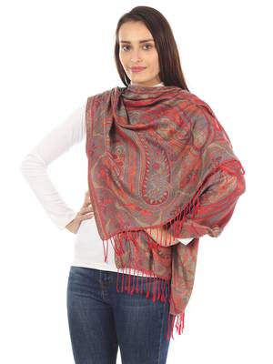 Super Fine Soft Women's Mudal Reversible Pashmina Scarf, Stole & Wrap with Hanger 4